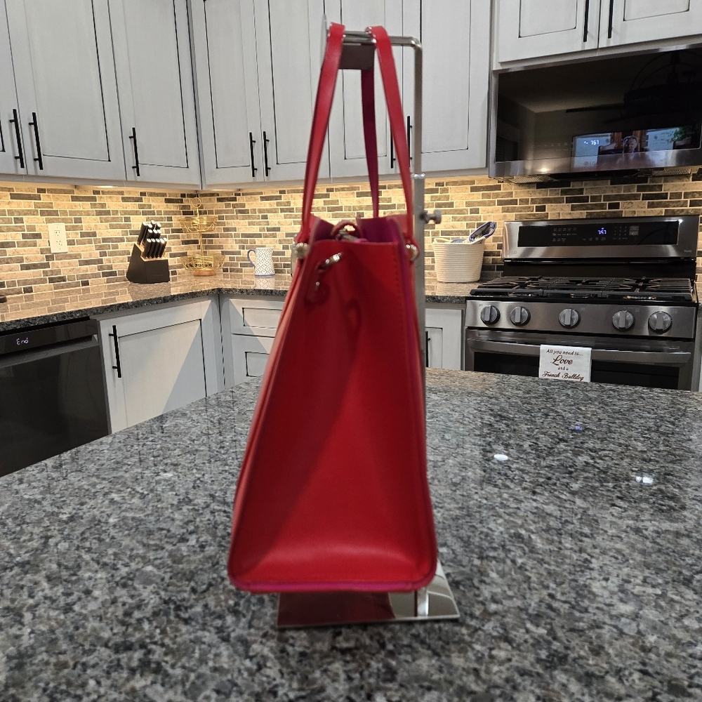 Kate Spade New York Kyra Arbour Hill Tote Crossbody Red Pink - Picture 5 of 16